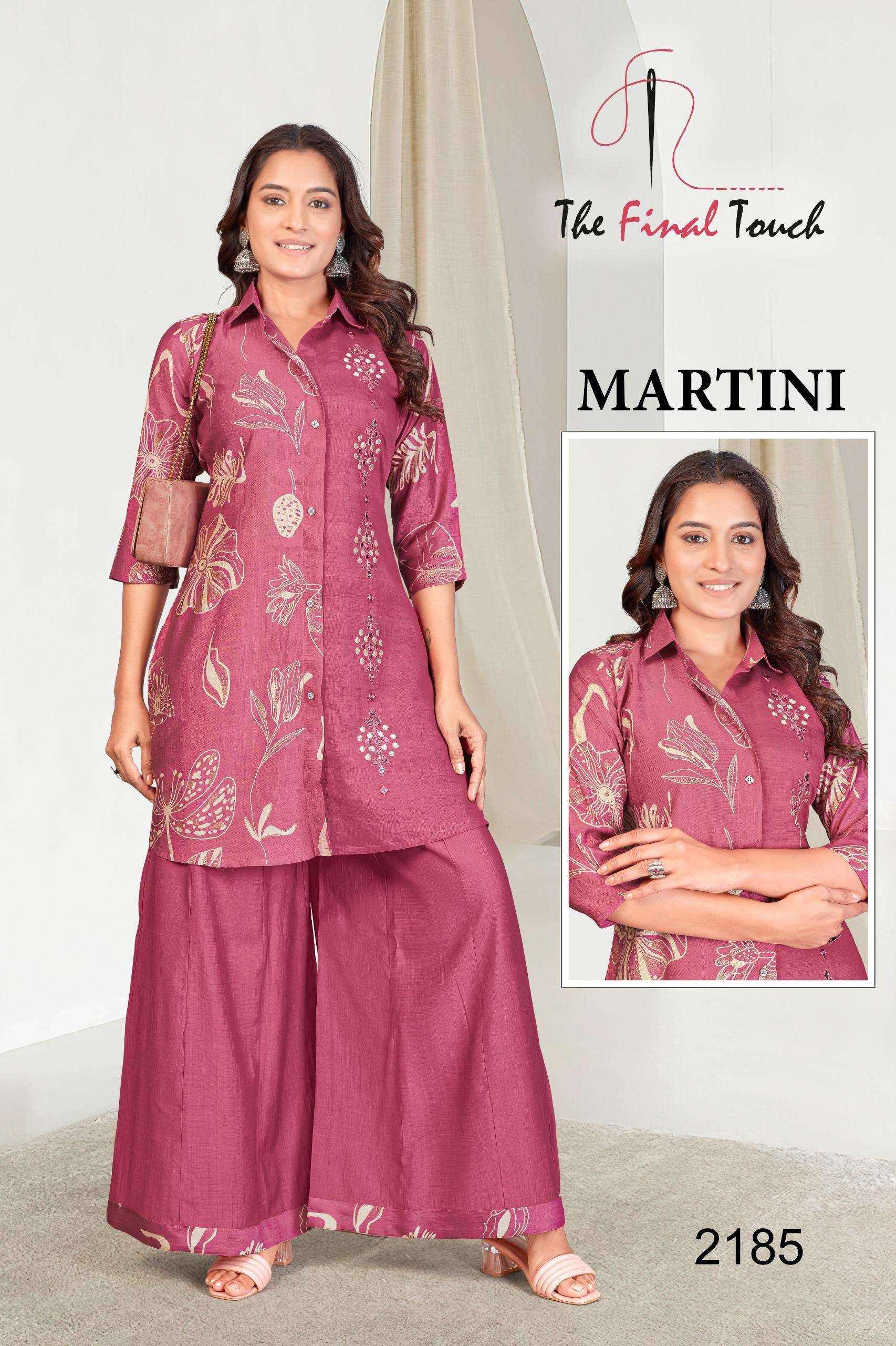 MARTINI BY R R FASHION IN PREMIUM VETICAN PRINT WITH ORIGINAL MIRROR WORK 