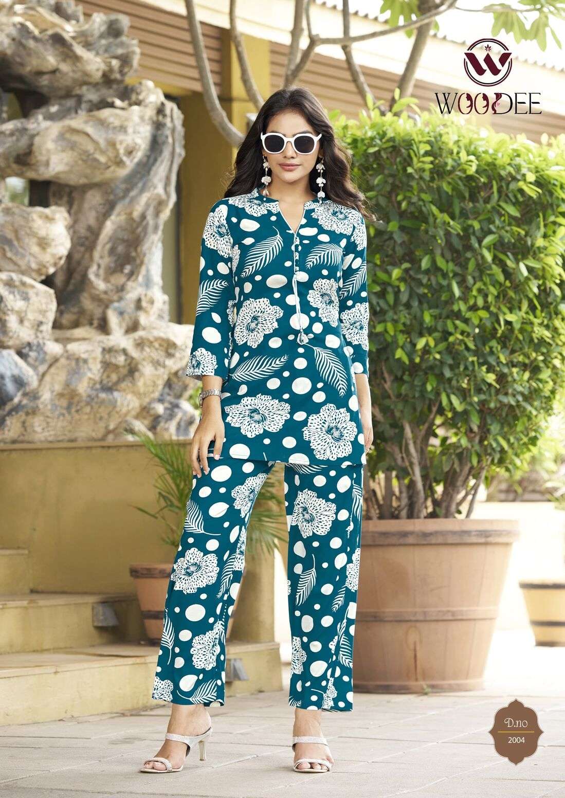 MOKSHA VOL-2 BY WOODEE IN HEAVY RAYON PRINT WITH SIDE POCKET CO-ORD SET 
