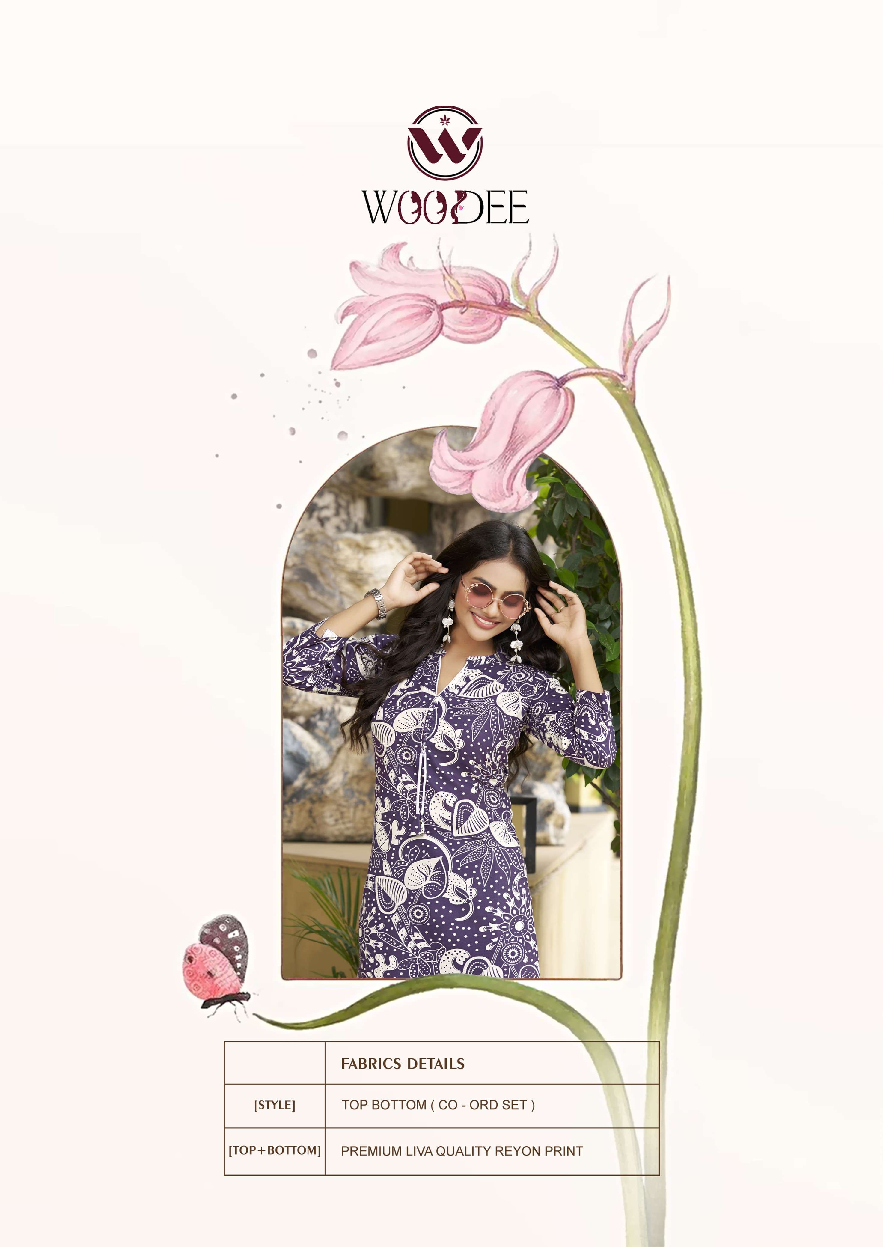 MOKSHA VOL-2 BY WOODEE IN HEAVY RAYON PRINT WITH SIDE POCKET CO-ORD SET 