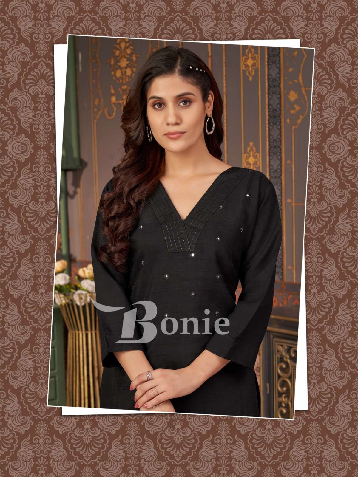 NAINA VOL:-5 BY BONIE IN VISCOSE VATICAN WITH EMBROIDERY WORK IN TOP 