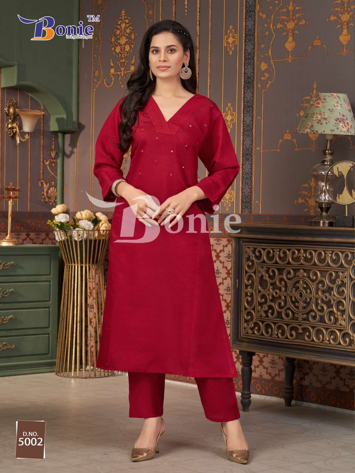 NAINA VOL:-5 BY BONIE IN VISCOSE VATICAN WITH EMBROIDERY WORK IN TOP 