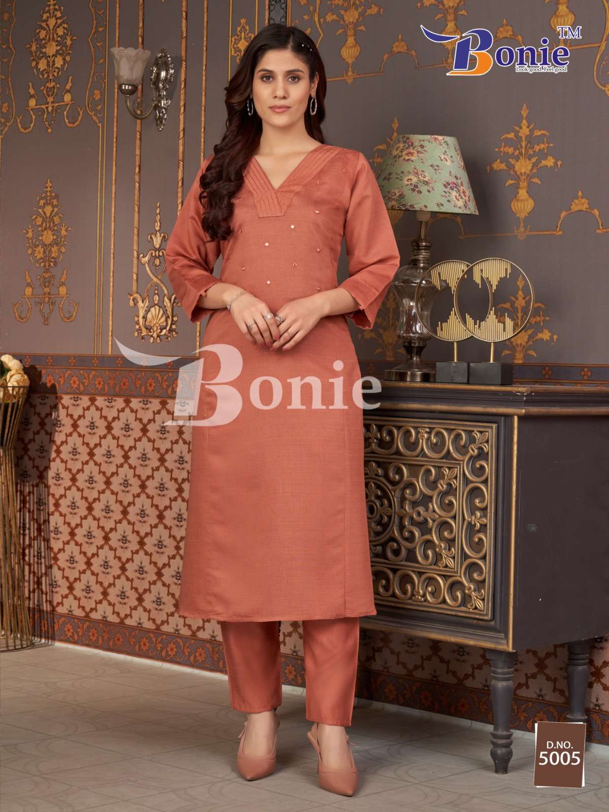 NAINA VOL:-5 BY BONIE IN VISCOSE VATICAN WITH EMBROIDERY WORK IN TOP 