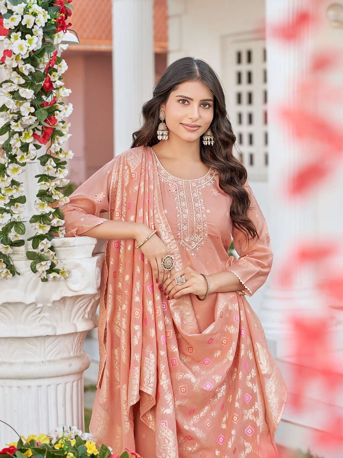 NAMASVI BY AANCHI IN MEENA JACQUARD 3 PCS CATALOGUE STRAIGHT CONCEPT