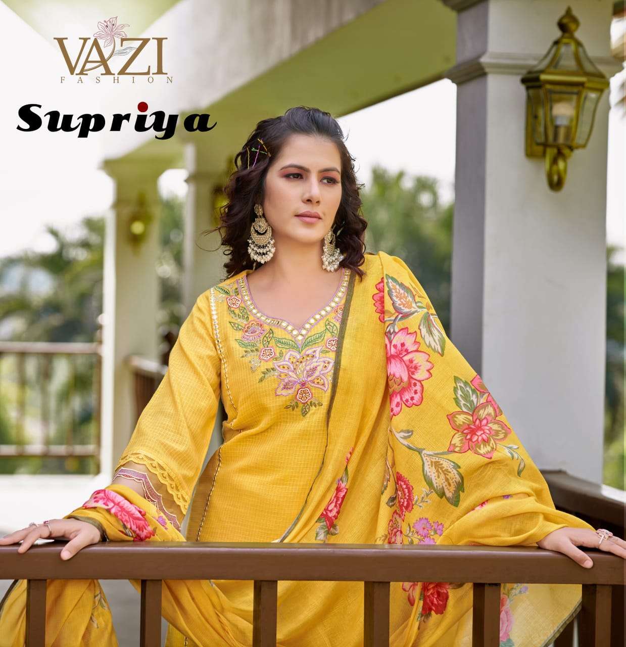 SUPRIYA BY VAZI FASHION IN PURE KOTA CHECKS DESGINER FANCY THERD HAND WORK 