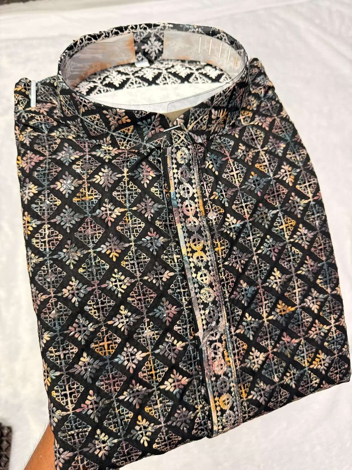 TF VOLUME-1 BY TEXOFAB IN HEAVY RAYON WITH SHIFFLLI WORK MENS WEAR KURTA PANT COLLECTION 