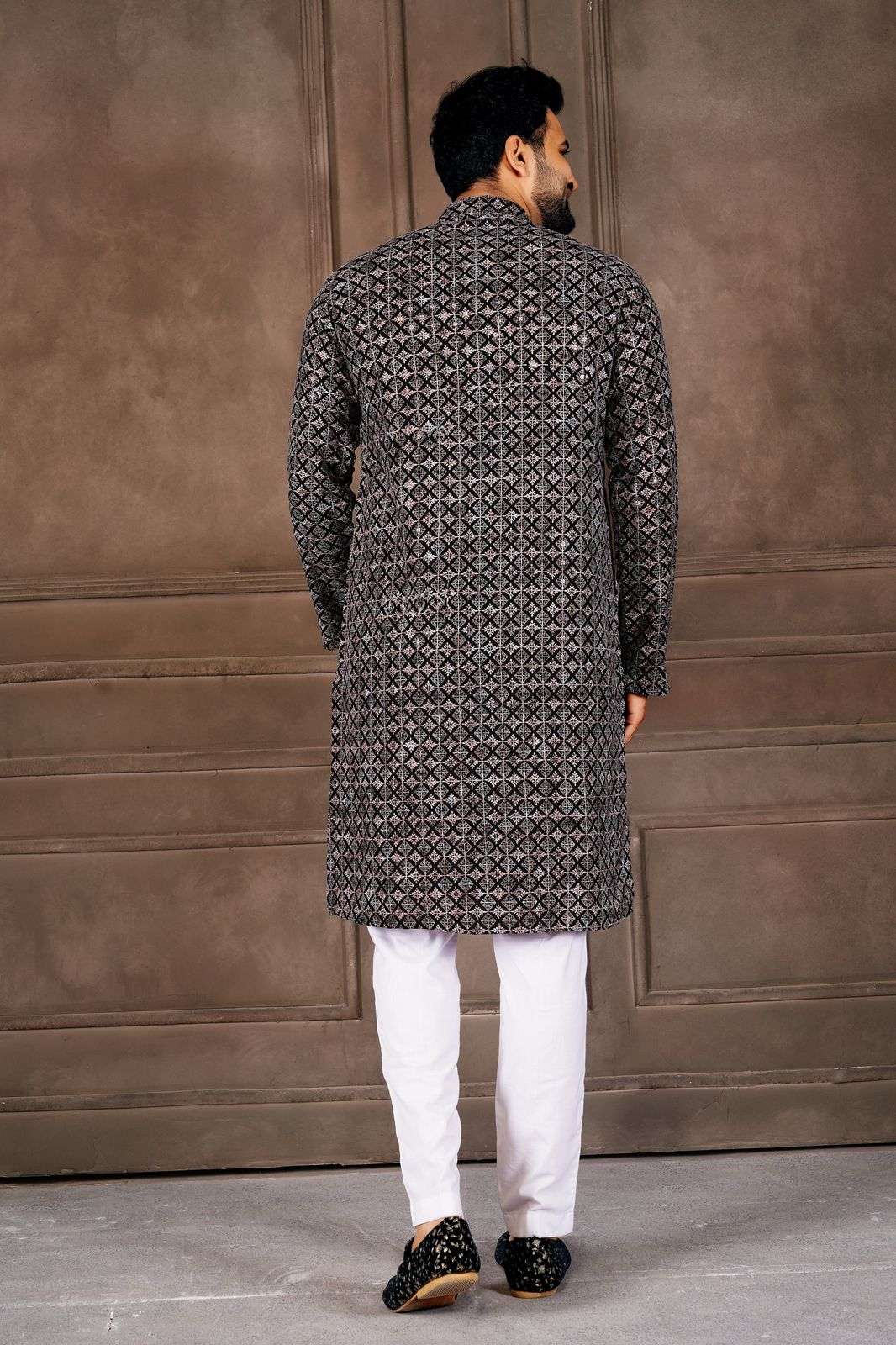 TF VOLUME-1 BY TEXOFAB IN HEAVY RAYON WITH SHIFFLLI WORK MENS WEAR KURTA PANT COLLECTION 
