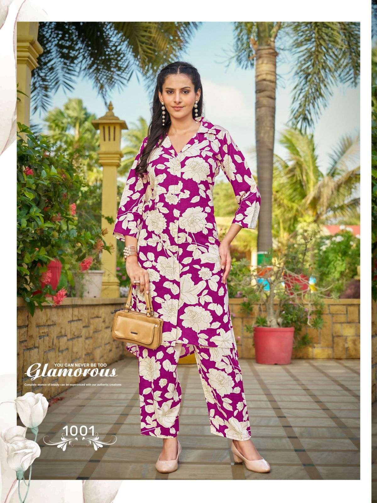 TRENDY TOUCH BY SANKHESWER IN RAYON PRINT A LINE COLLAR PATTERN WITH POCKET