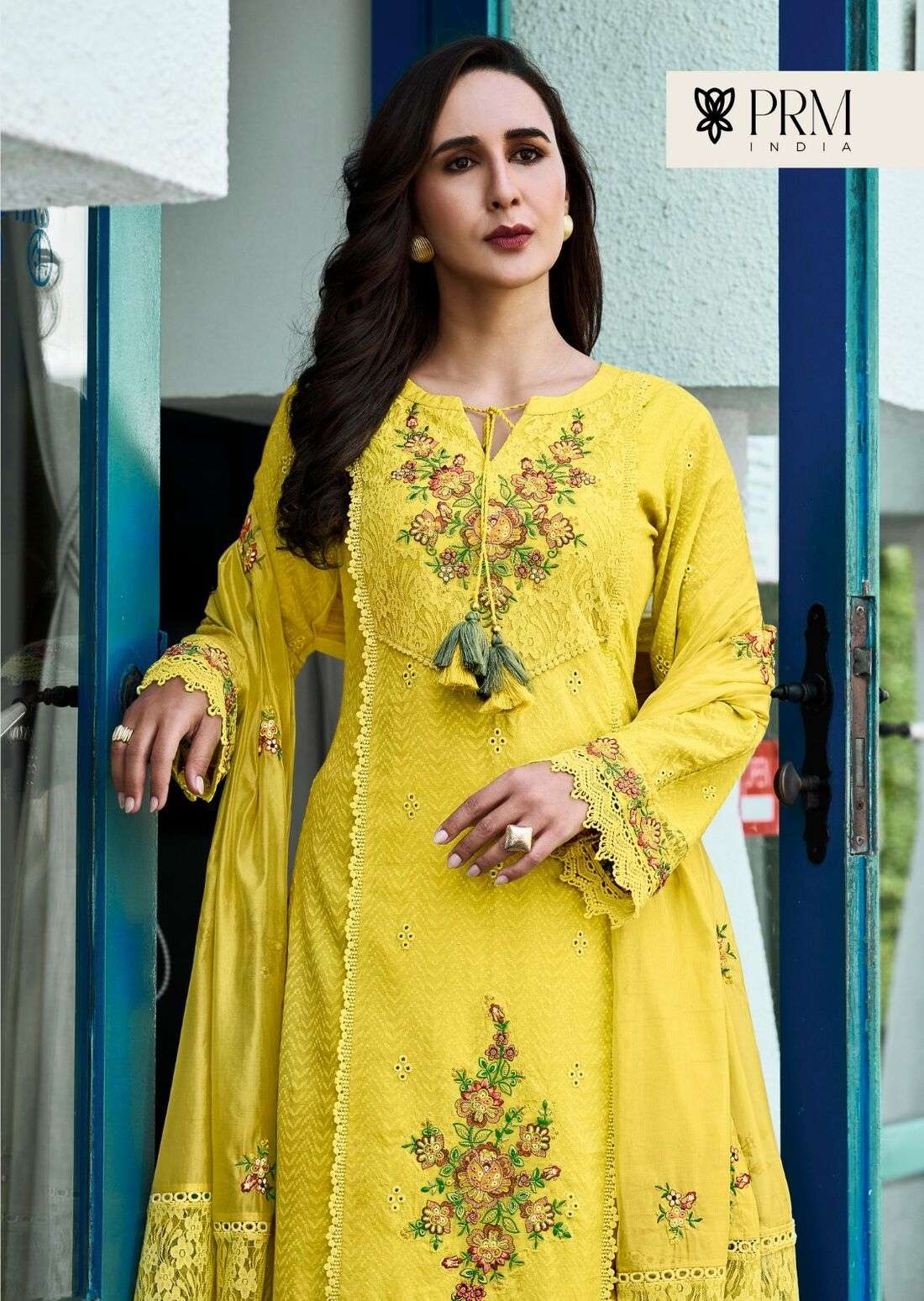 VANYA BY PRM INDIA IN PURE COTTON WITH DESIGNER EMBROIDERED WORK 