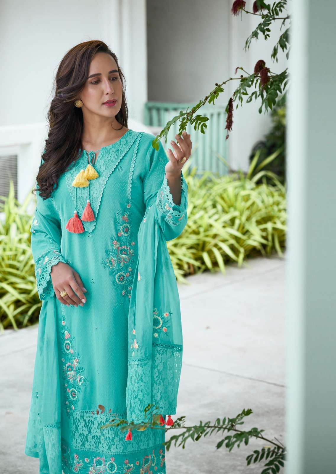 VANYA BY PRM INDIA IN PURE COTTON WITH DESIGNER EMBROIDERED WORK 