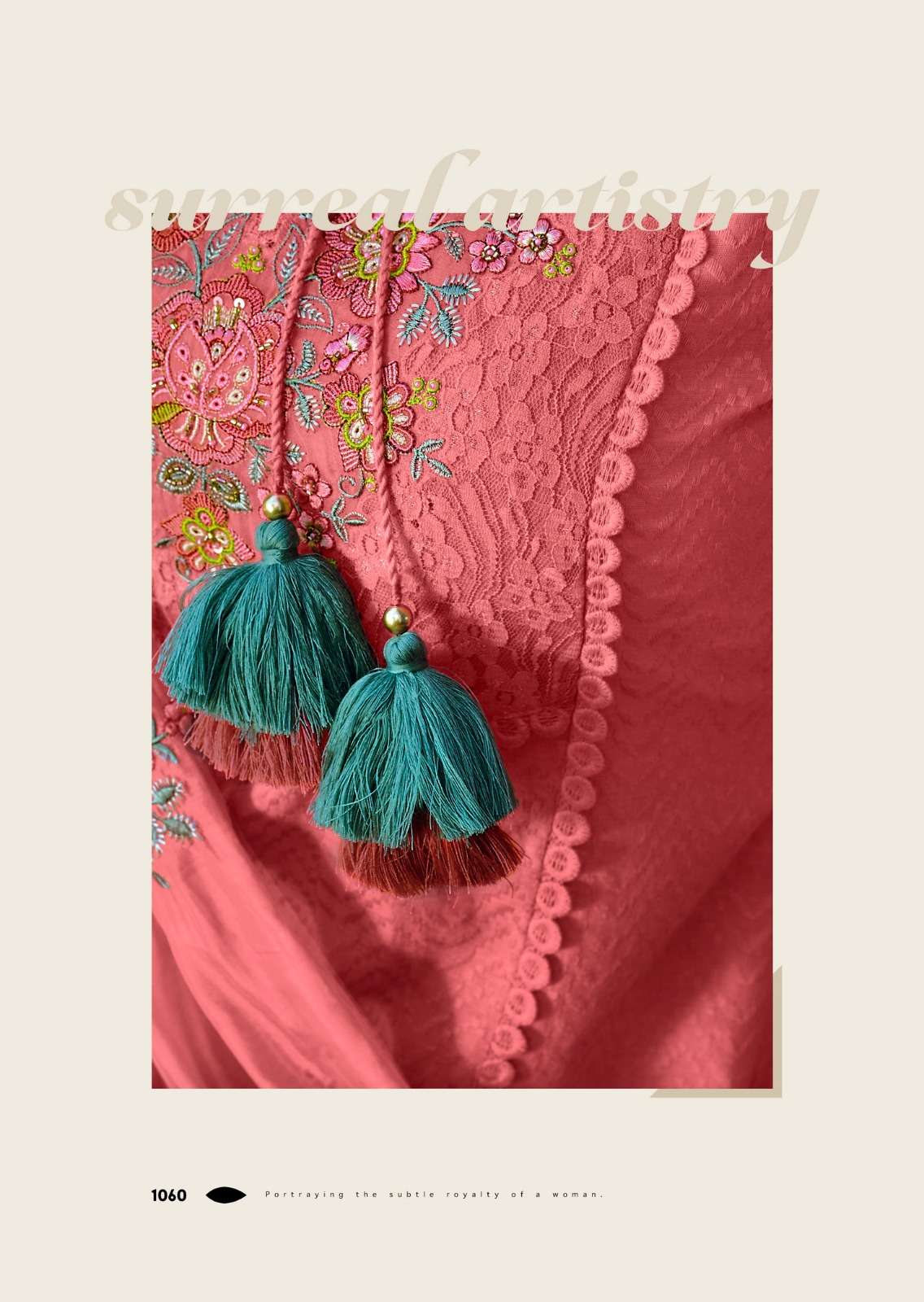 VANYA BY PRM INDIA IN PURE COTTON WITH DESIGNER EMBROIDERED WORK 