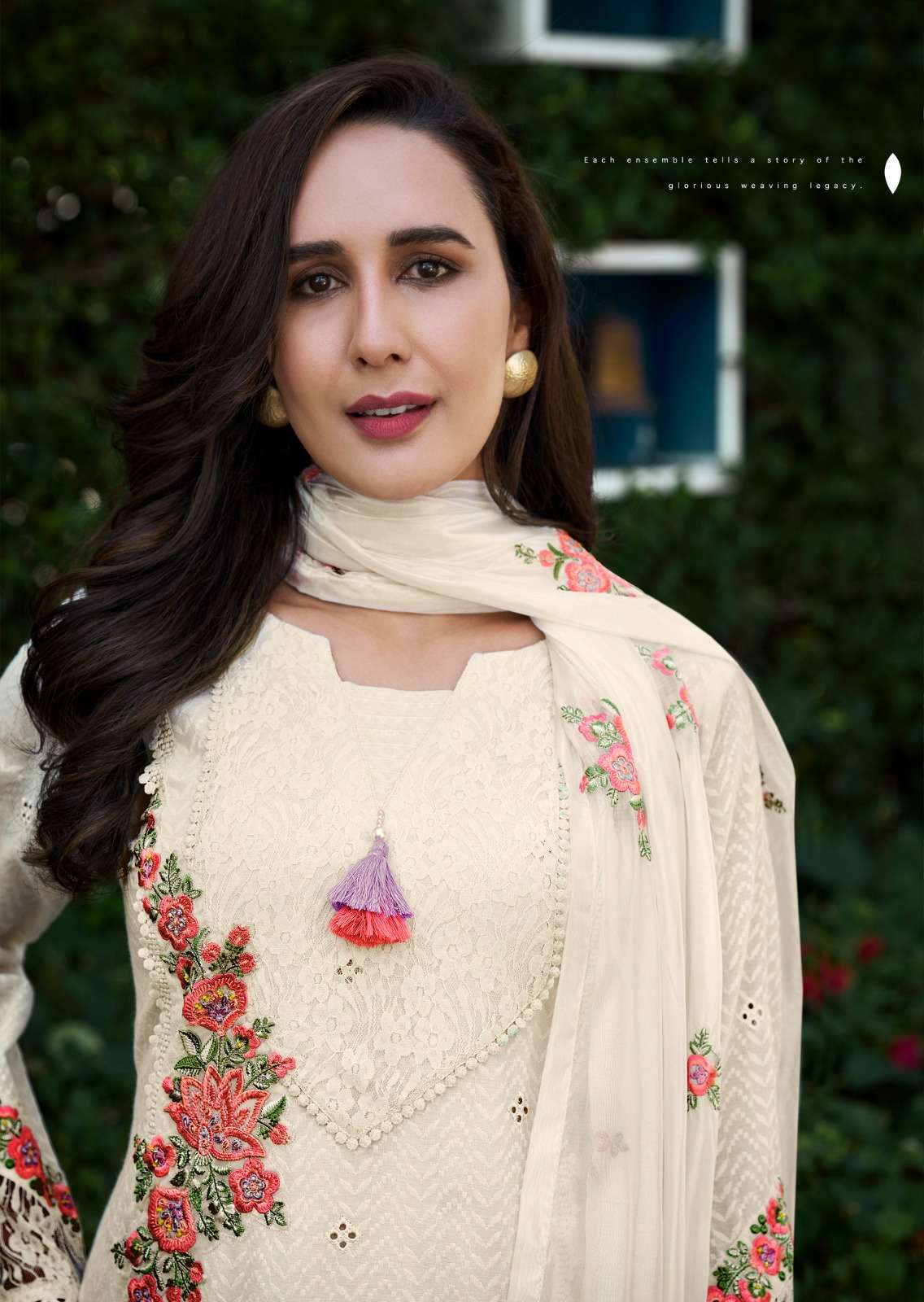 VANYA BY PRM INDIA IN PURE COTTON WITH DESIGNER EMBROIDERED WORK 