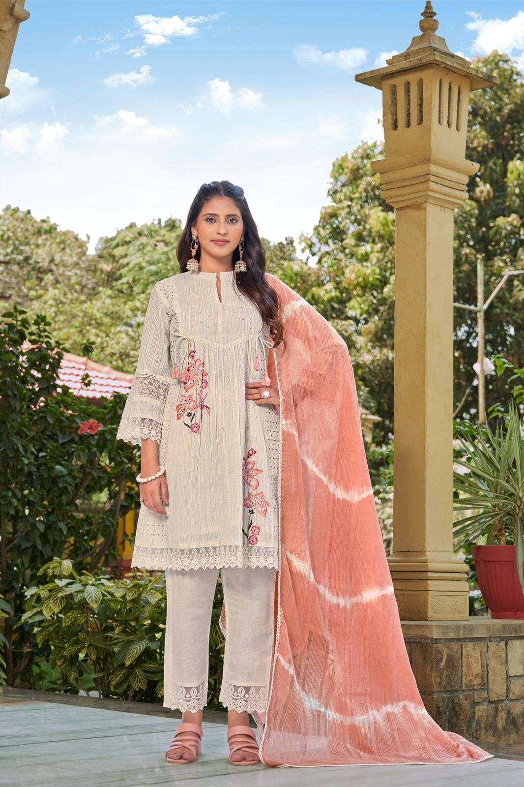 VOL-12 BY TEXOFAB IN COTTON LENO SHIFALI WITH HAND WORK 