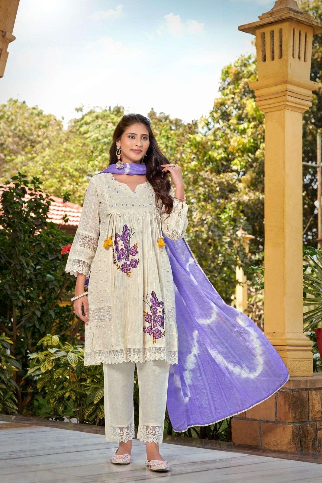 VOL-12 BY TEXOFAB IN COTTON LENO SHIFALI WITH HAND WORK 