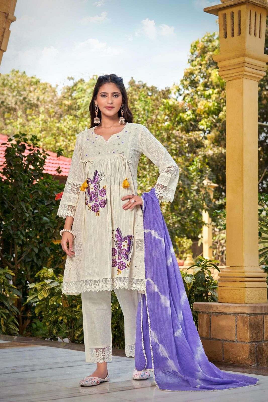 VOL-12 BY TEXOFAB IN COTTON LENO SHIFALI WITH HAND WORK 