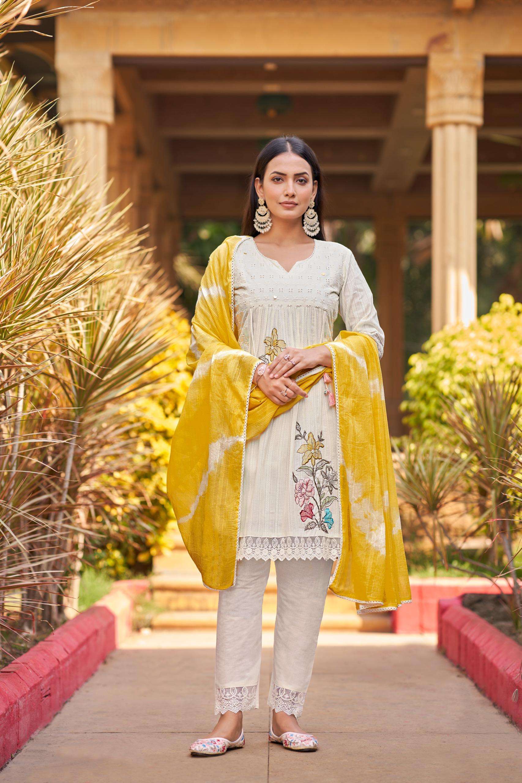 VOL-12 BY TEXOFAB IN COTTON LENO SHIFALI WITH HAND WORK 