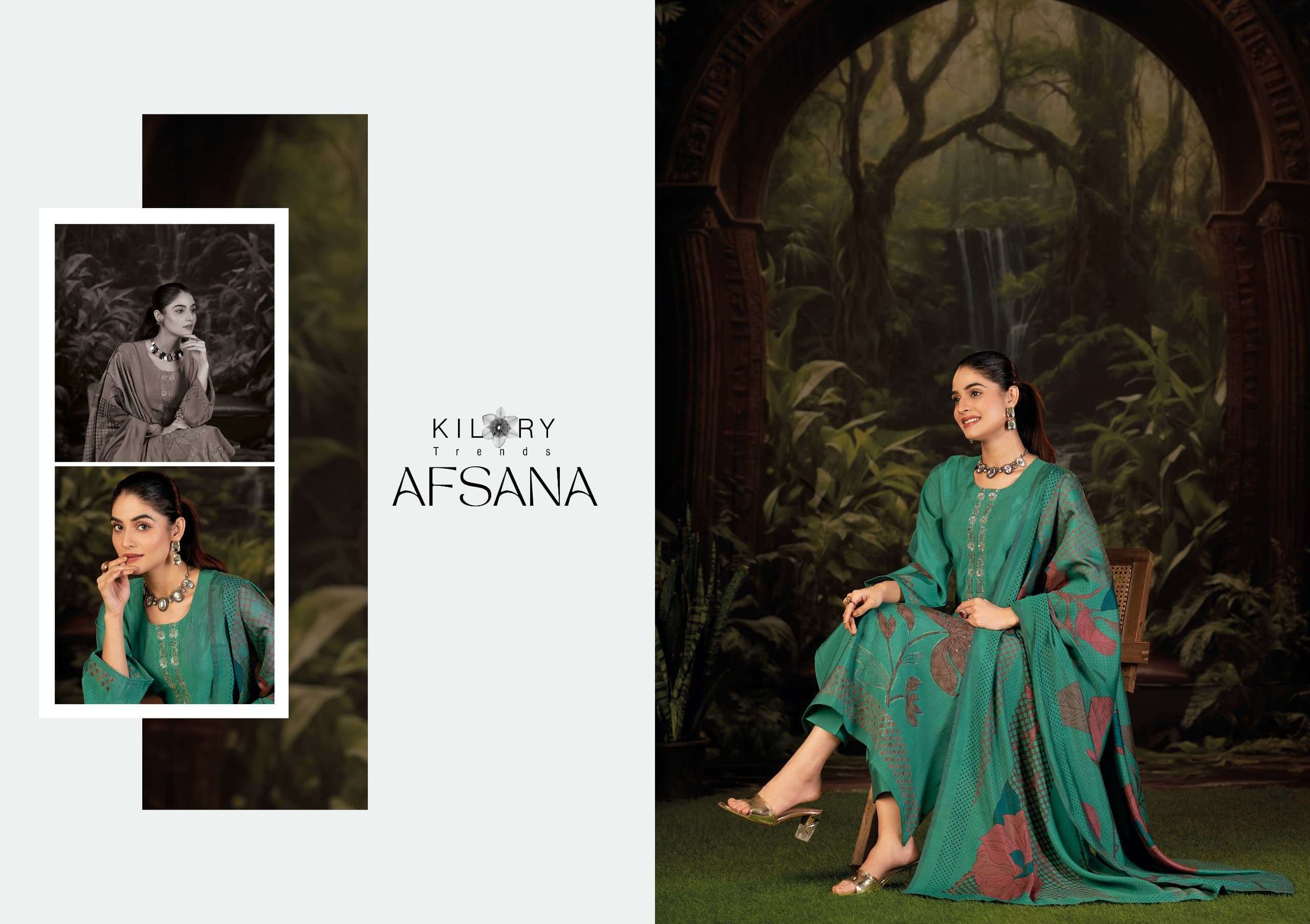 AFSANA BY KILORY TRENDS IN PURE MODAL MUSLIN SILK DIGITAL PRINT WITH FANCY HANDWORK