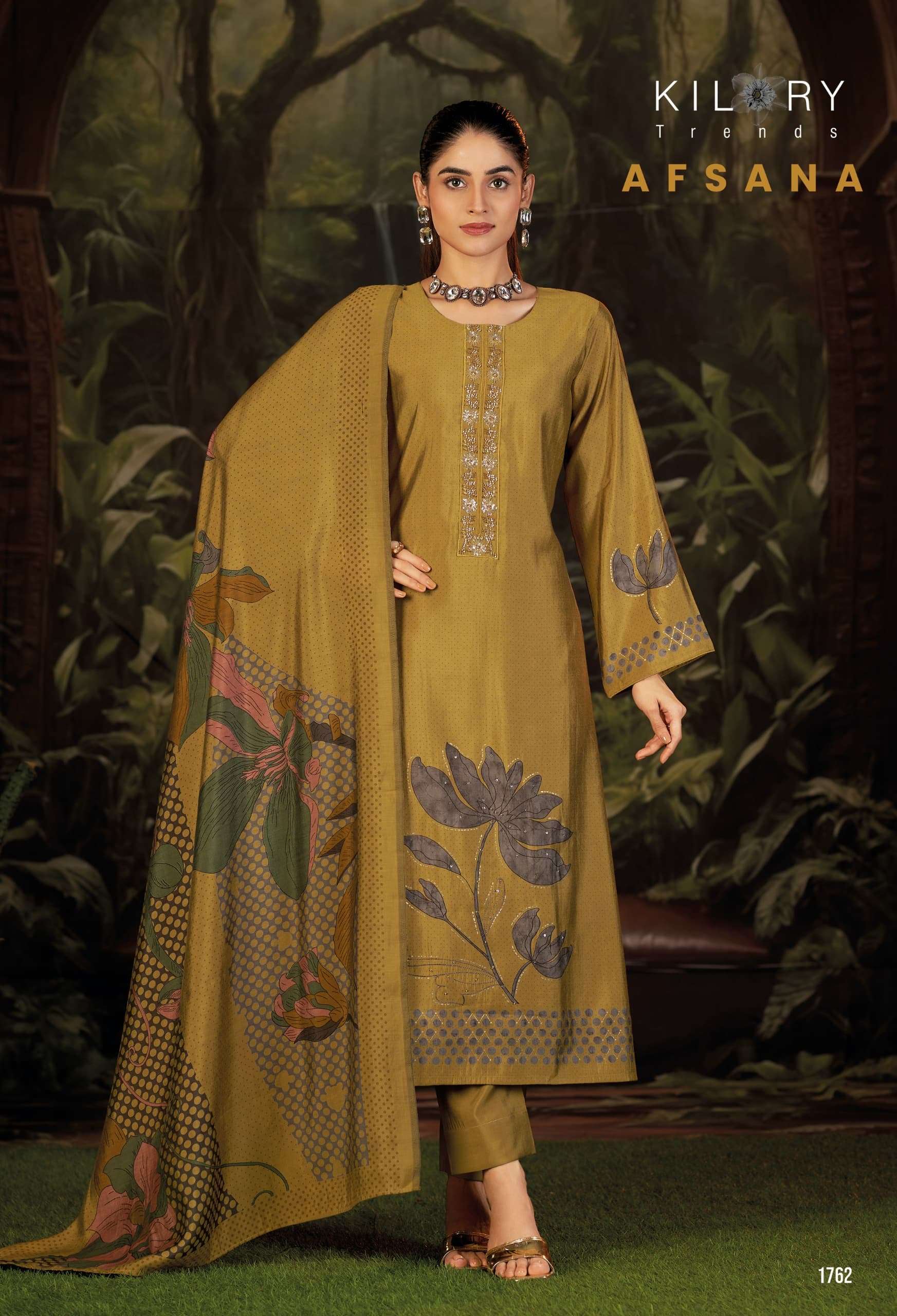 AFSANA BY KILORY TRENDS IN PURE MODAL MUSLIN SILK DIGITAL PRINT WITH FANCY HANDWORK