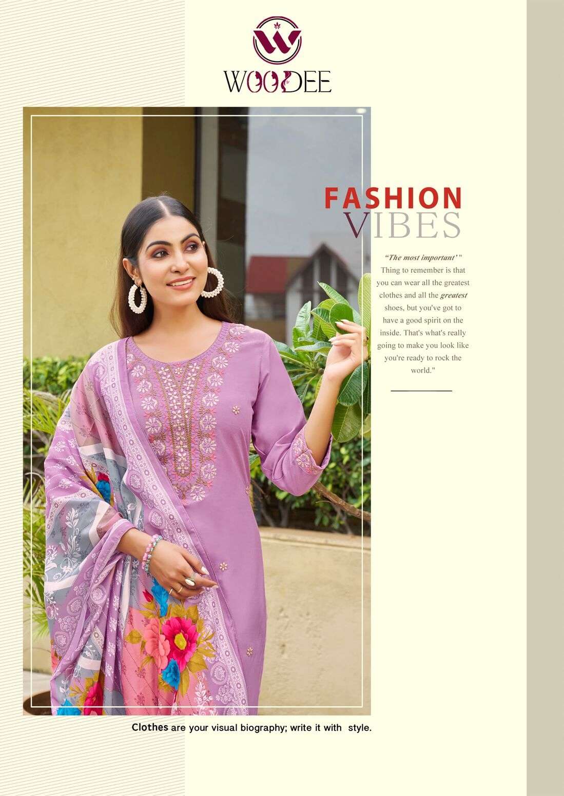 APSARA BY WOODEE IN PREMIUM QUALITY RAYON WITH STRAIGHT CUT 3 PCS CONCEPT 