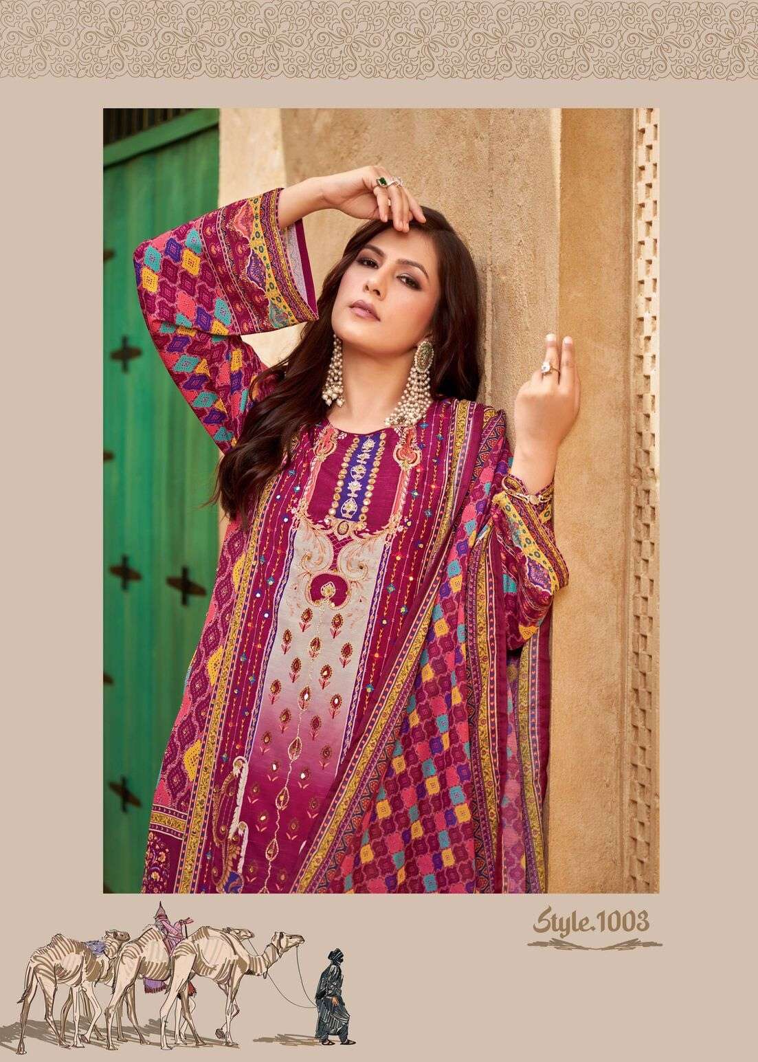 BIN SAEED BY TEXOFAB IN PURE MUSLIN DIGITAL PRINT WITH FULL MICRO INNER AND AARI HANDWORK