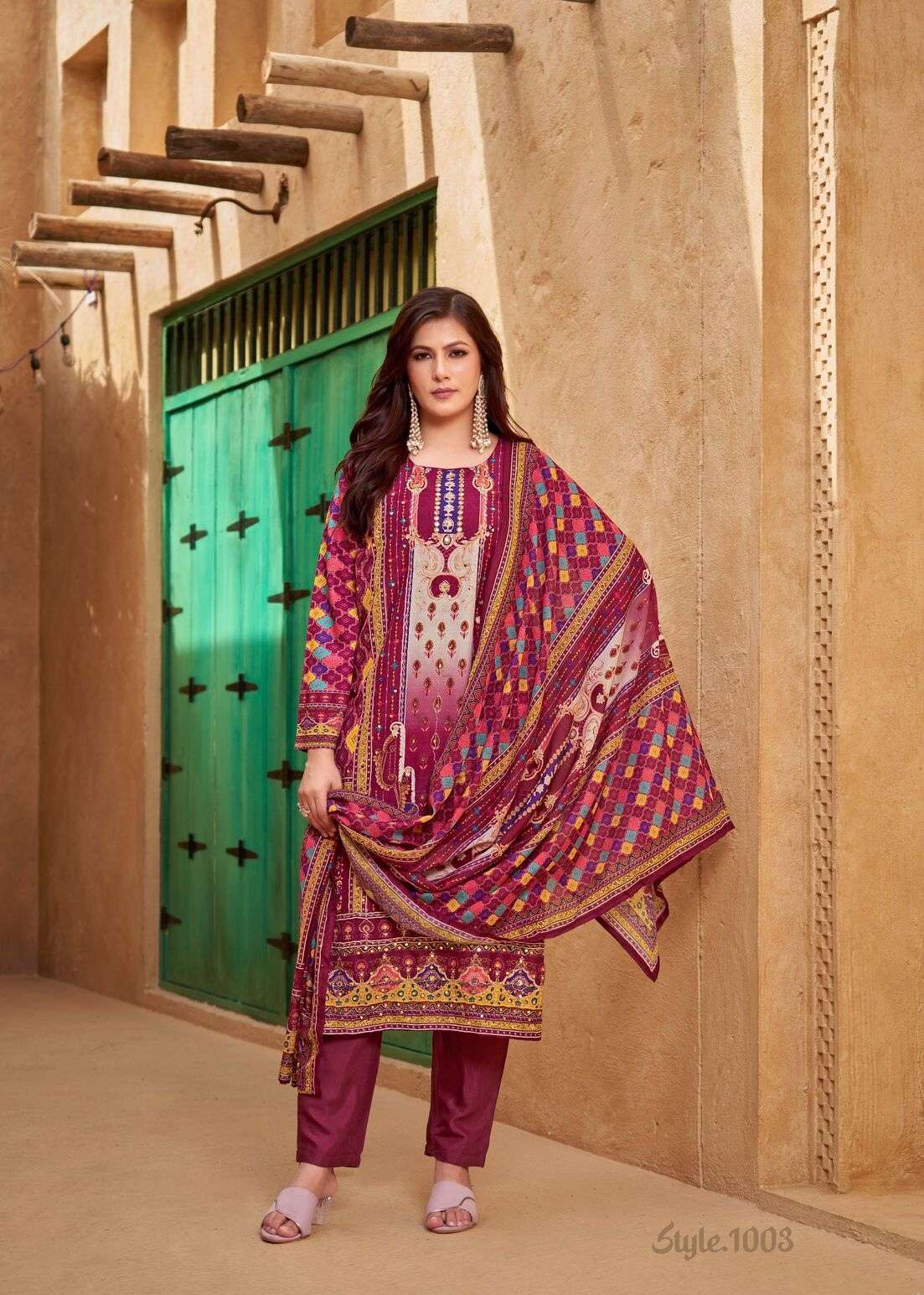 BIN SAEED BY TEXOFAB IN PURE MUSLIN DIGITAL PRINT WITH FULL MICRO INNER AND AARI HANDWORK