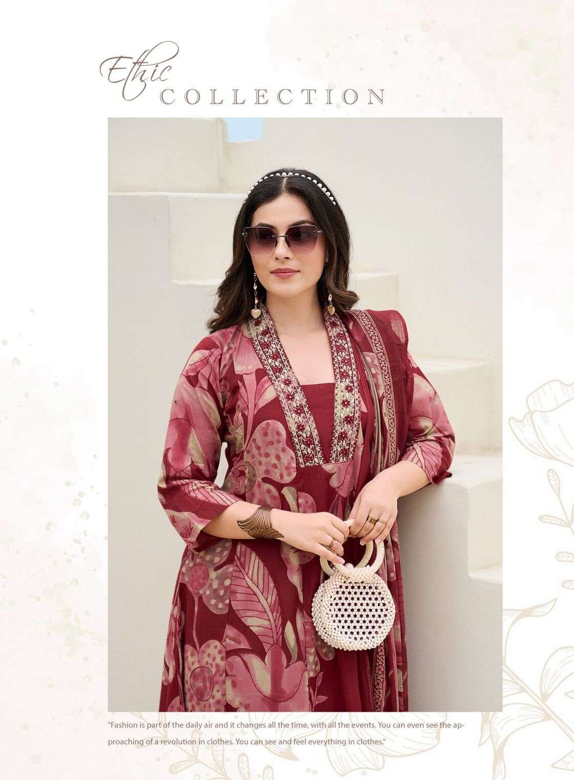 BLOSSOM VOL-7 BY RADHIKA LIFESTYLE IN COTTON PRINT WITH EMBROIDERY WORK 