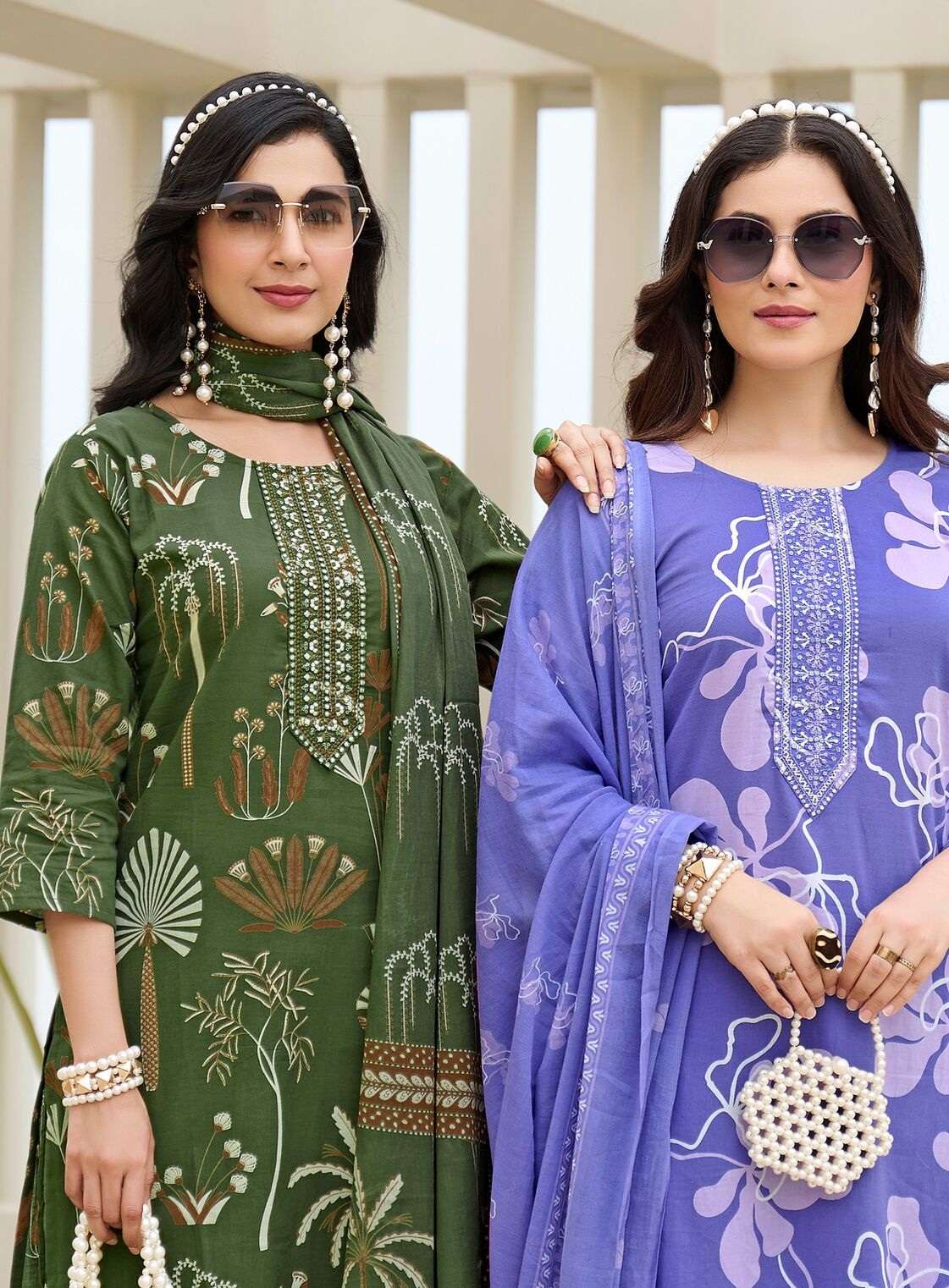 COTTON FAB VOL-6 BY RADHIKA LIFESTYLE IN PURE COTTON PRINT WITH EMBROIDERY WORK 