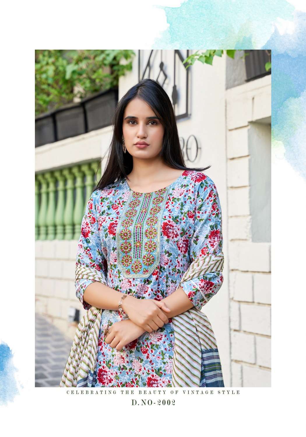 COTTON PLUS VOL.2 BY VANISKA IN COTTON PRINT ANARKALI STYLE KURTI WITH PANT & DUPATTA