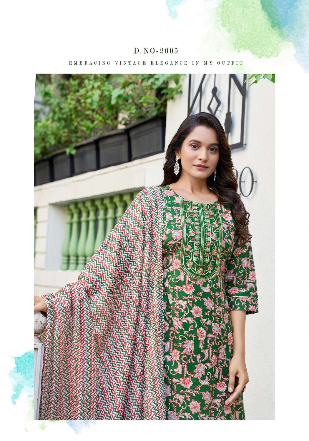 COTTON PLUS VOL.2 BY VANISKA IN COTTON PRINT ANARKALI STYLE KURTI WITH PANT & DUPATTA