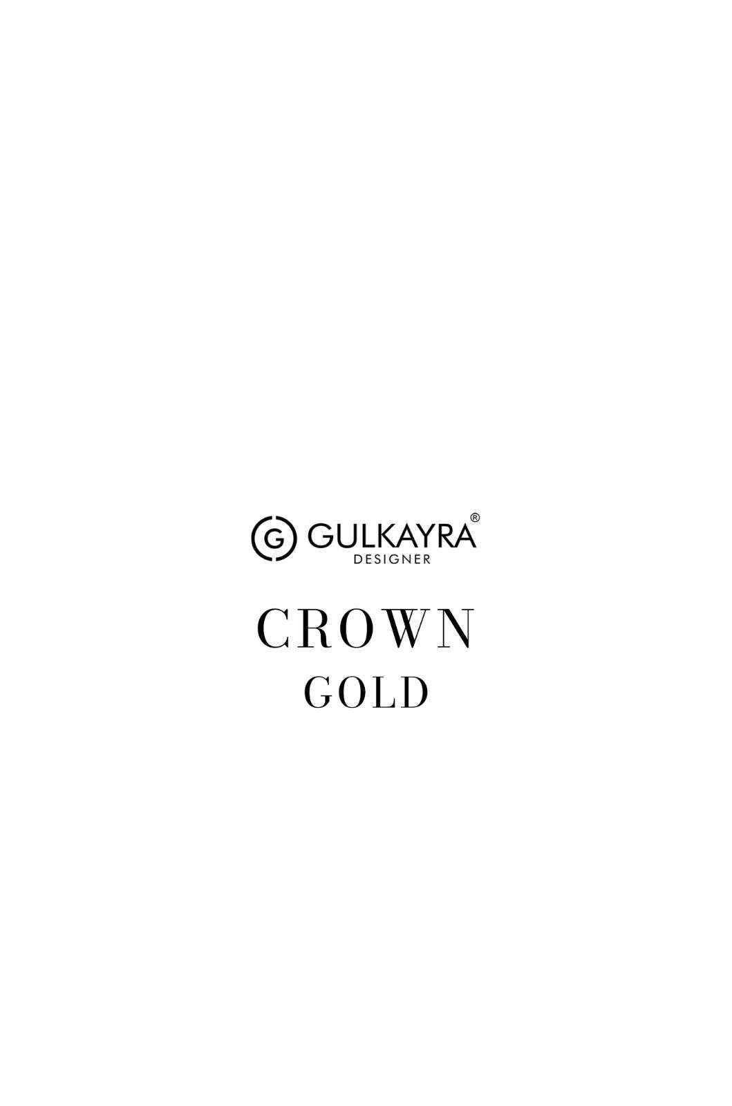 CROWN GOLD BY GULKAYRA DESIGNER IN REAL CHINON WITH EMBROIDERY JACKET 