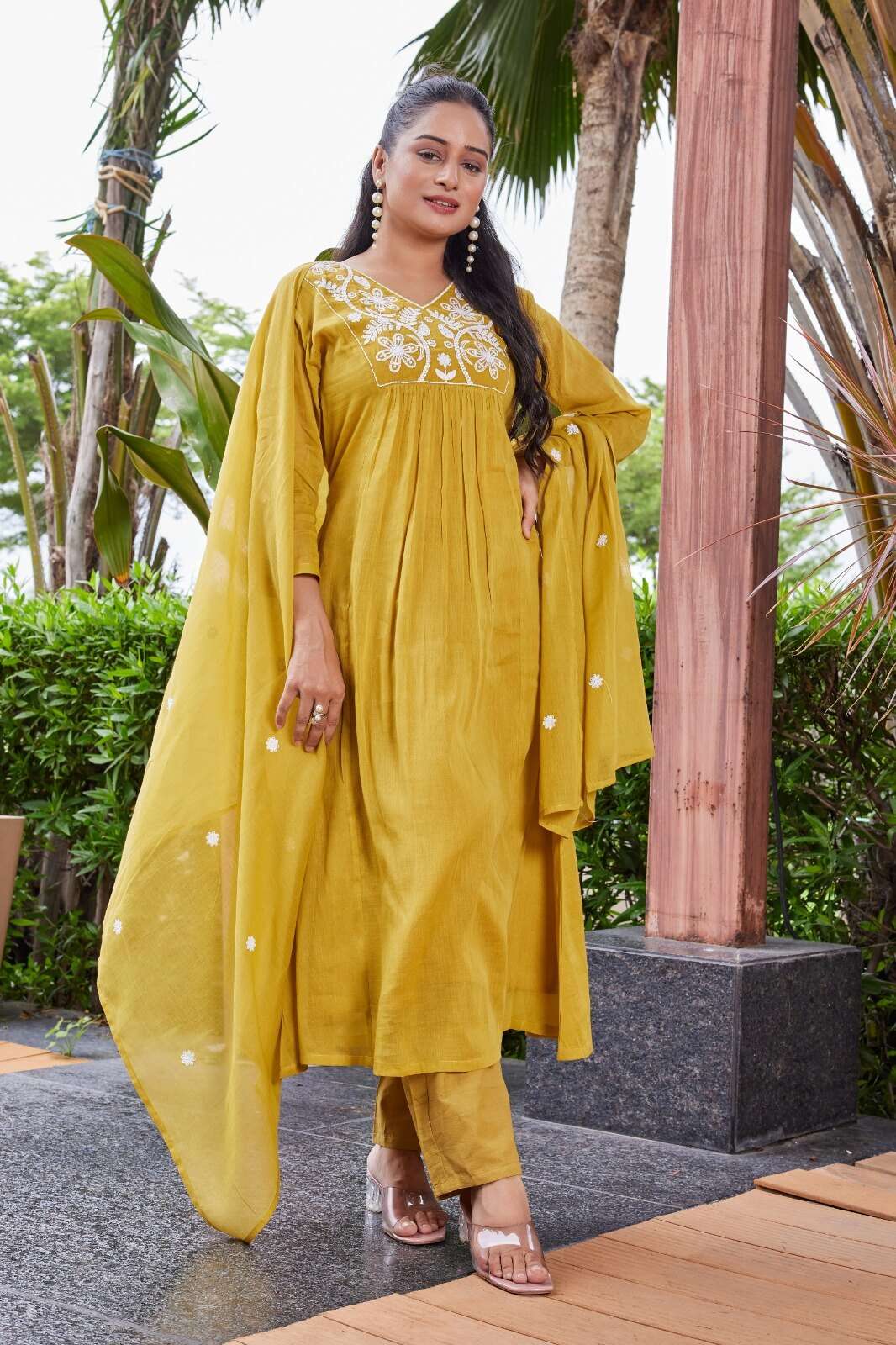 D.NO :- 2756 BY MCLOTHING IN MULL COTTON WITH SOFT COTTON INNER AND EMBROIDERY WORK