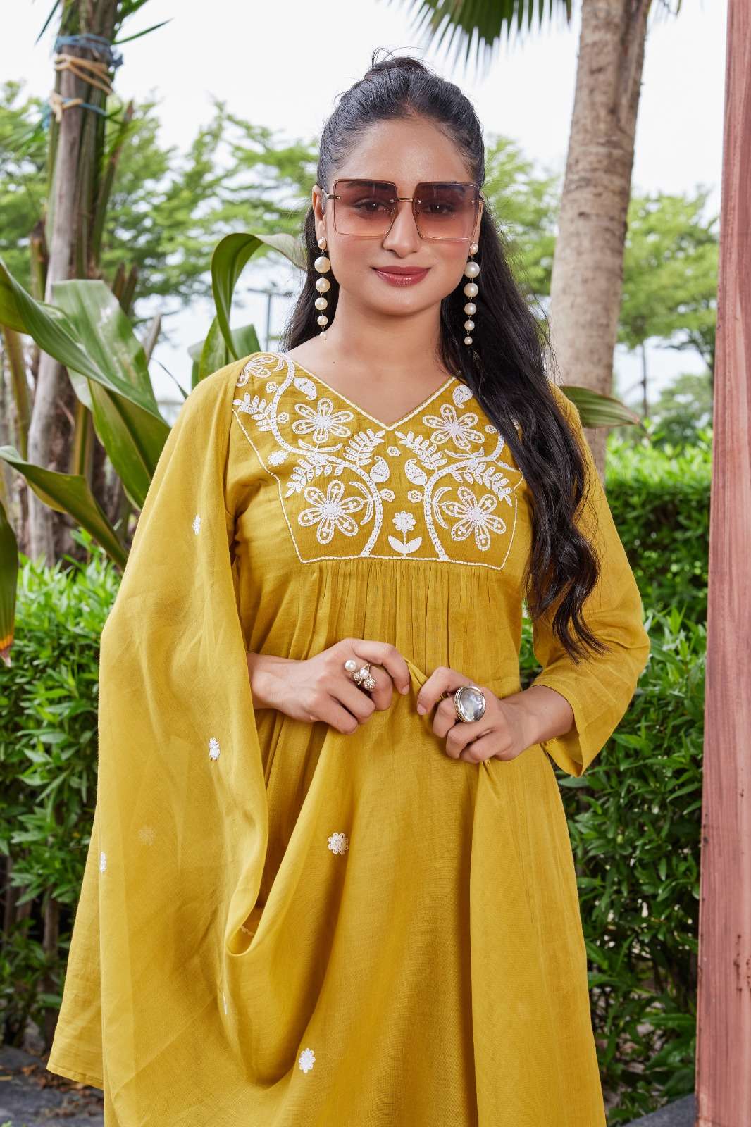 D.NO :- 2756 BY MCLOTHING IN MULL COTTON WITH SOFT COTTON INNER AND EMBROIDERY WORK