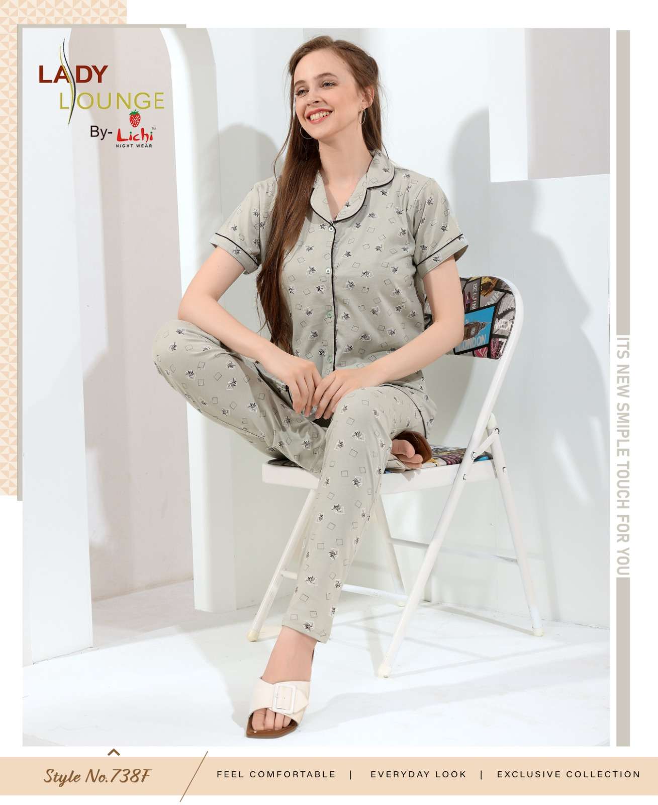 D.NO :- 738 BY LICHI IN CO-ORD FANCY SET ITS NEW SMIPLE TOUCH FOR YOU 