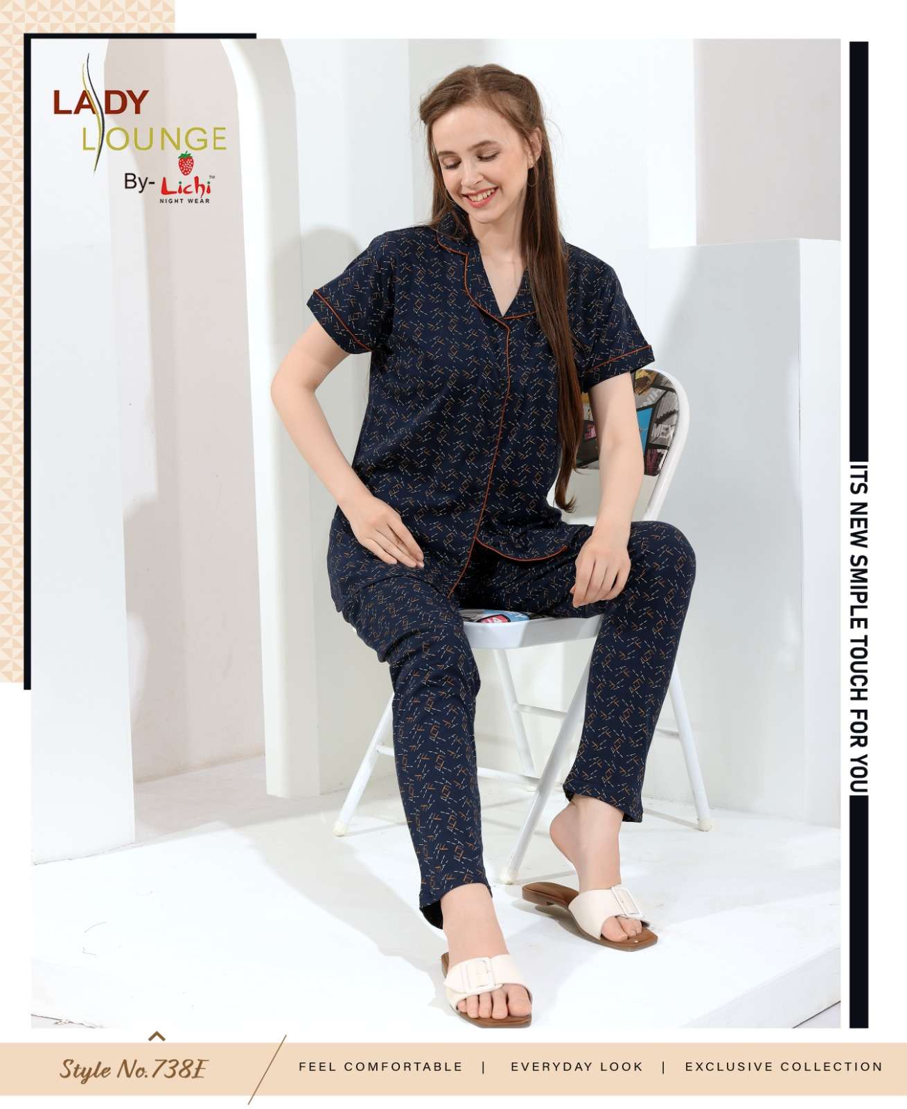 D.NO :- 738 BY LICHI IN CO-ORD FANCY SET ITS NEW SMIPLE TOUCH FOR YOU 