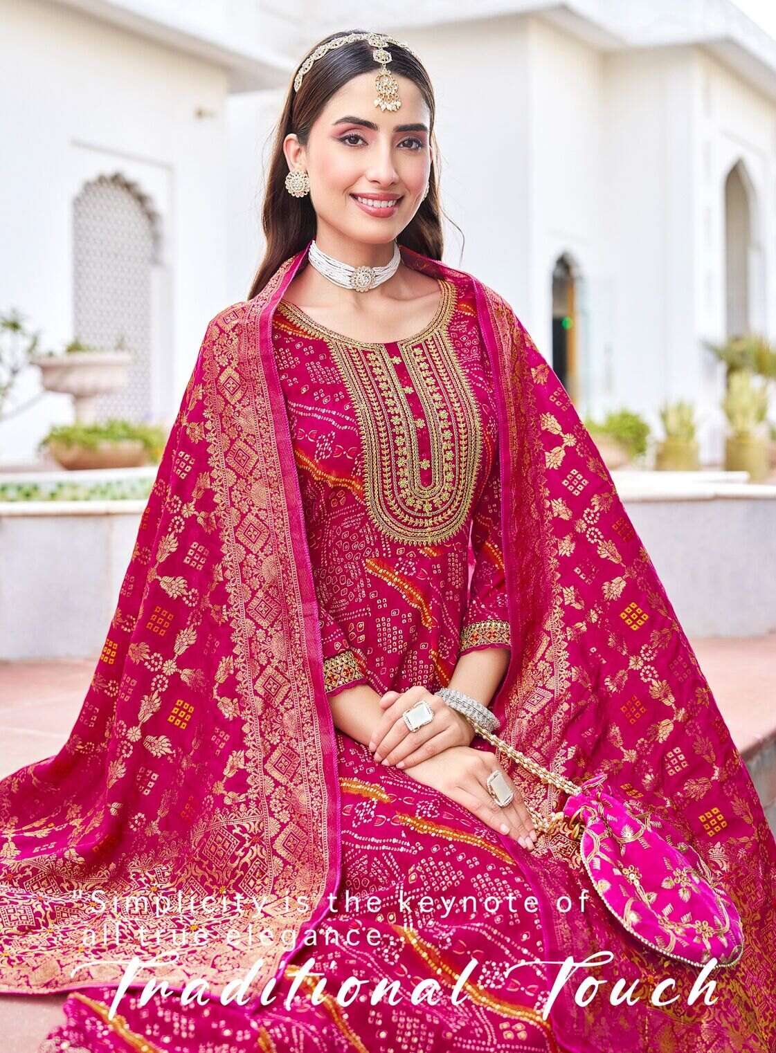 ELEGANCE VOL-1 BY RADHIKA LIFESTYLE IN RAYON PRINT ANARKALI GOWN PANT WITH DUPATTA 