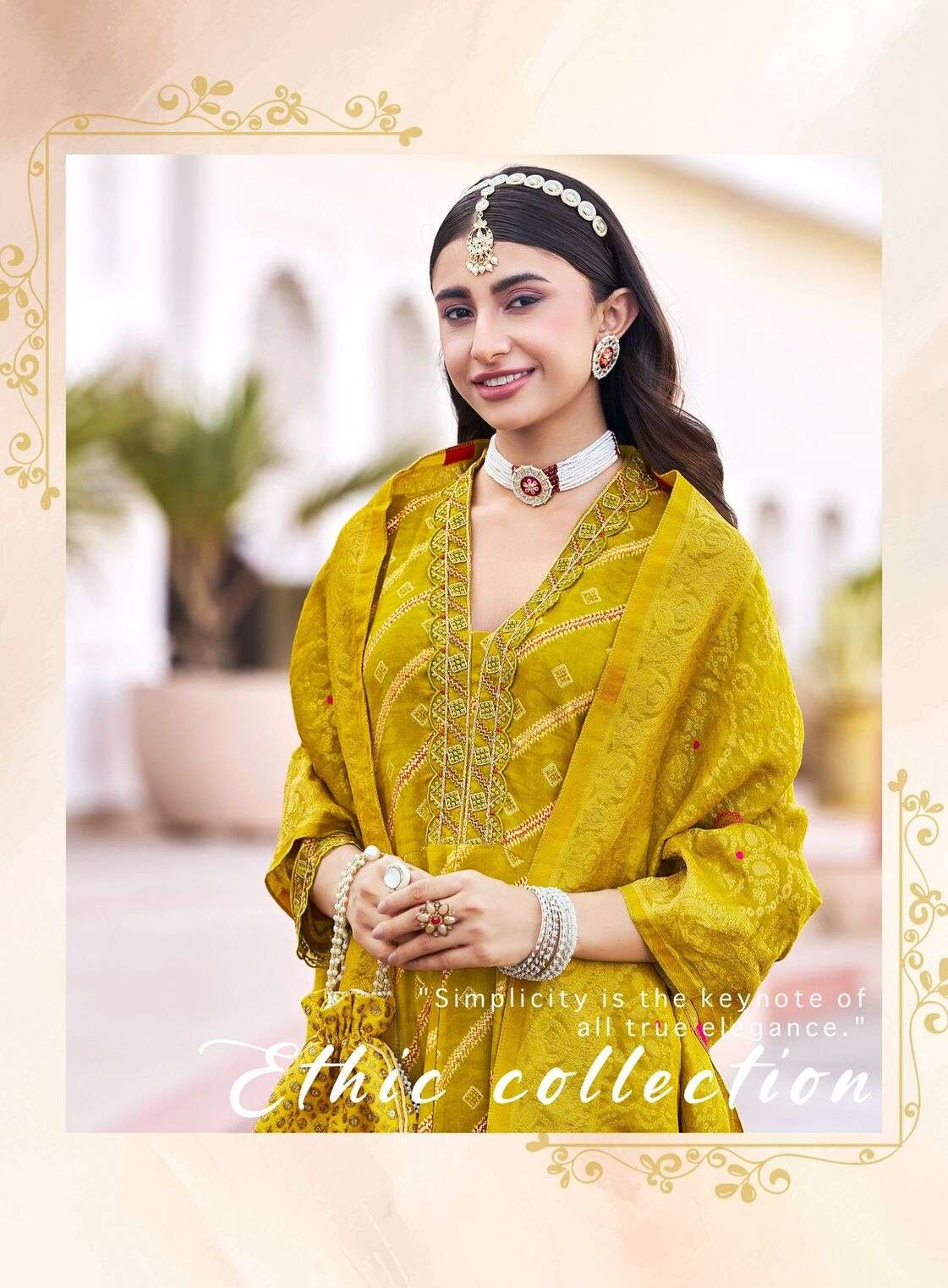 ELEGANCE VOL-1 BY RADHIKA LIFESTYLE IN RAYON PRINT ANARKALI GOWN PANT WITH DUPATTA 