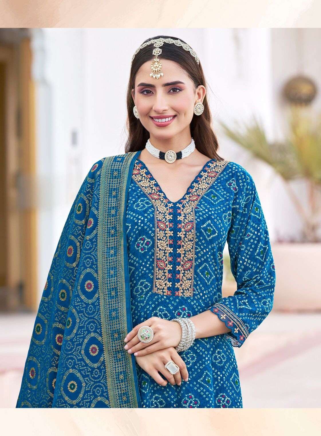 ELEGANCE VOL-1 BY RADHIKA LIFESTYLE IN RAYON PRINT ANARKALI GOWN PANT WITH DUPATTA 