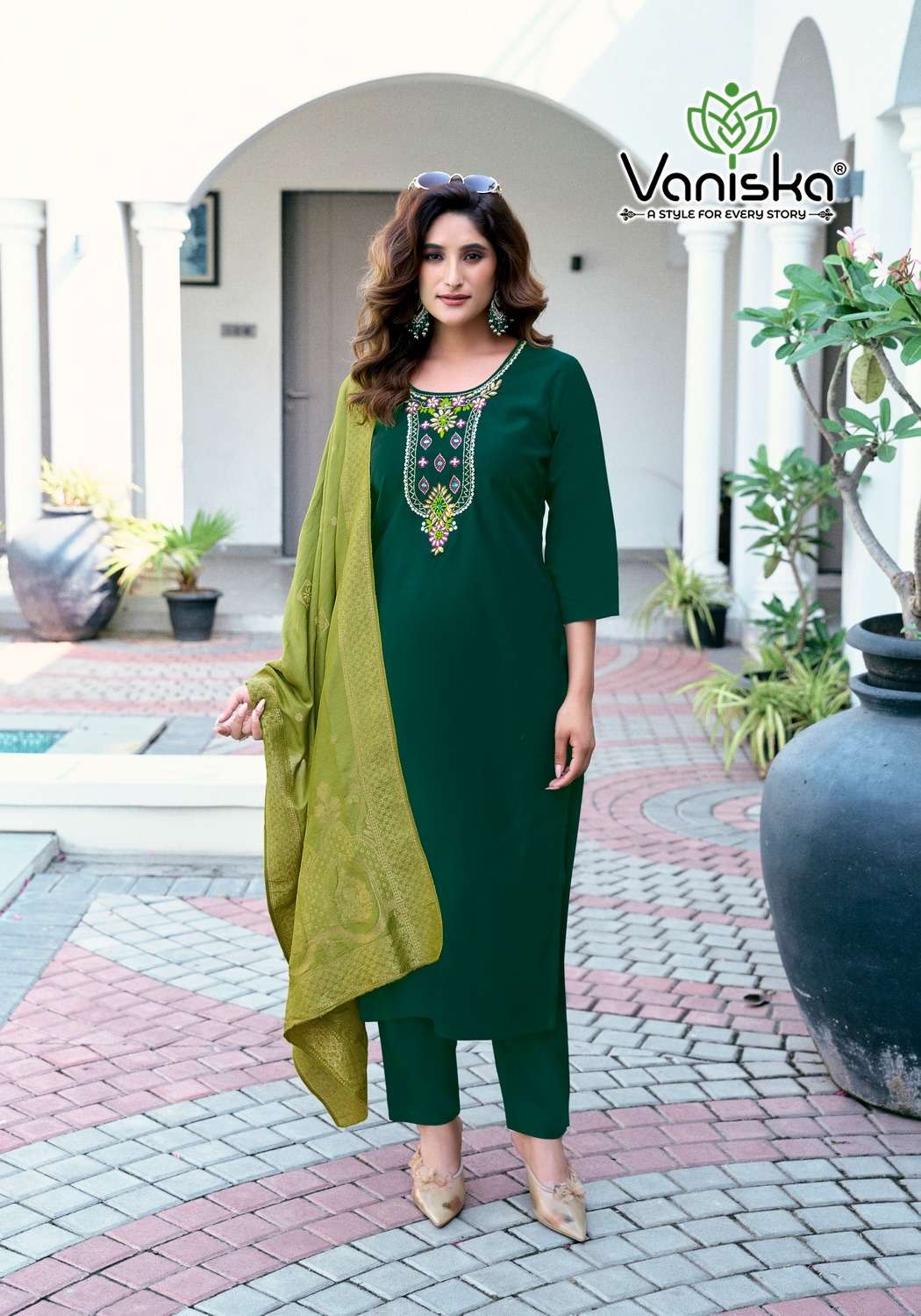 FEMINA VOL:-1 BY VANISKA IN GADWAL SILK KURTI WITH COTTON MAL INNER AND PURE HANDWORK 