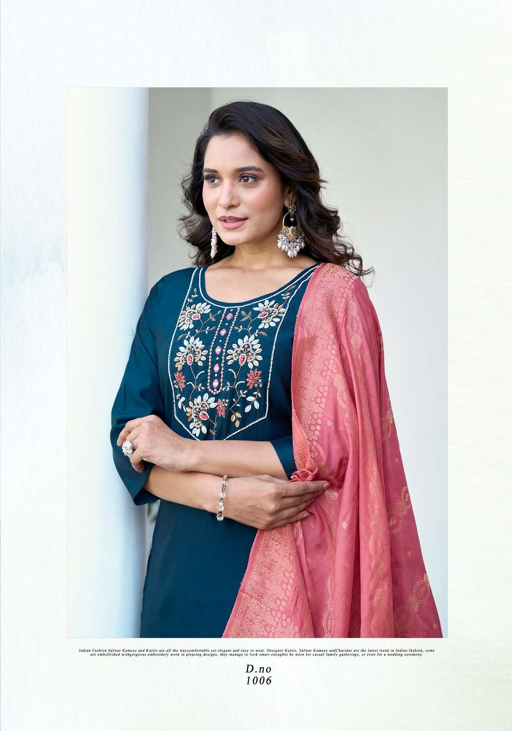 FEMINA VOL:-1 BY VANISKA IN GADWAL SILK KURTI WITH COTTON MAL INNER AND PURE HANDWORK 