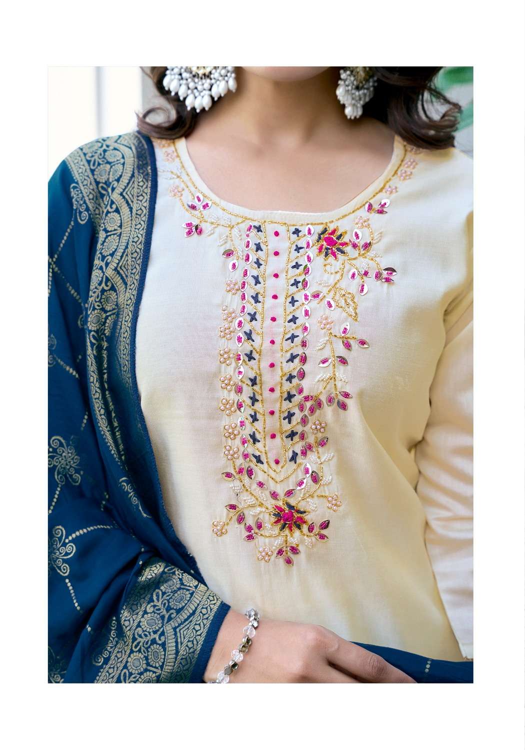 FEMINA VOL:-1 BY VANISKA IN GADWAL SILK KURTI WITH COTTON MAL INNER AND PURE HANDWORK 