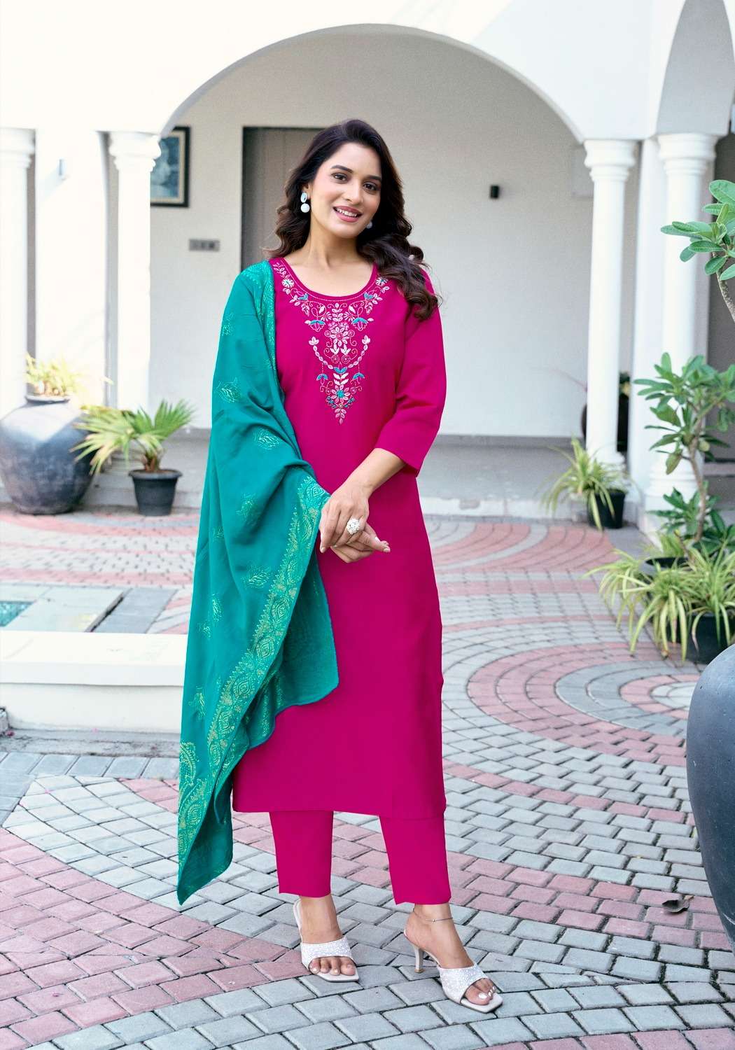 FEMINA VOL:-1 BY VANISKA IN GADWAL SILK KURTI WITH COTTON MAL INNER AND PURE HANDWORK 