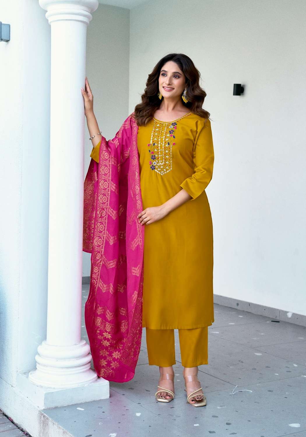 FEMINA VOL:-1 BY VANISKA IN GADWAL SILK KURTI WITH COTTON MAL INNER AND PURE HANDWORK 