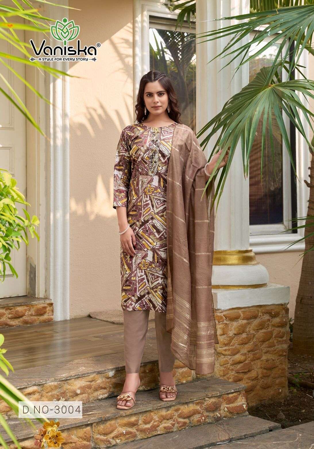 FESTIVAL VOL-3 BY VANSIKA IN MODAL CHANDERI FANCY KHATI SEQUENCE WORK KURTI PANT WITH  DUPATTA 