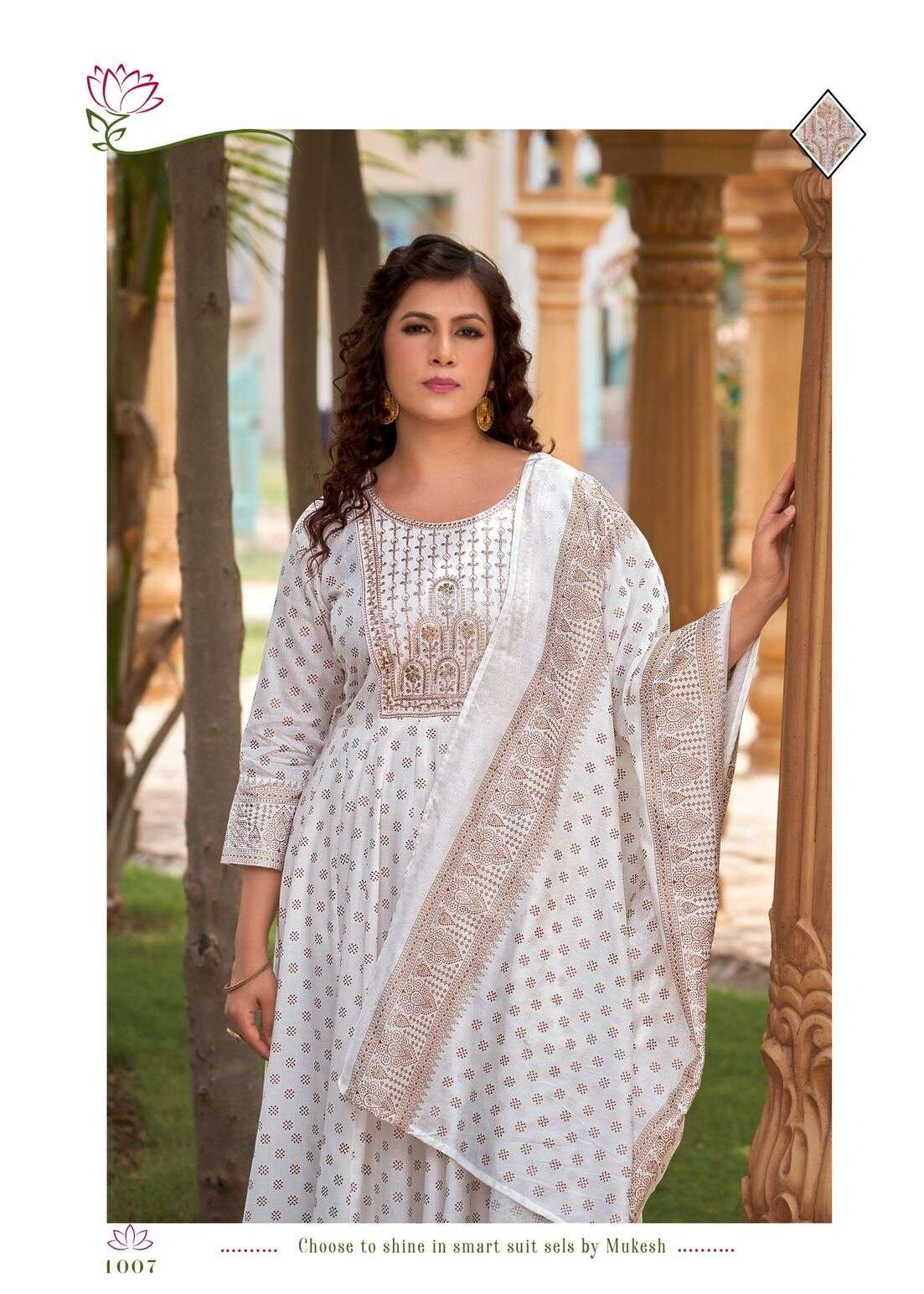 GAURI BY TEXOFAB IN RAYON WITH HEAVY SEQUENCE QUARDING EMBROIDERY WITH FOIL PRINT 
