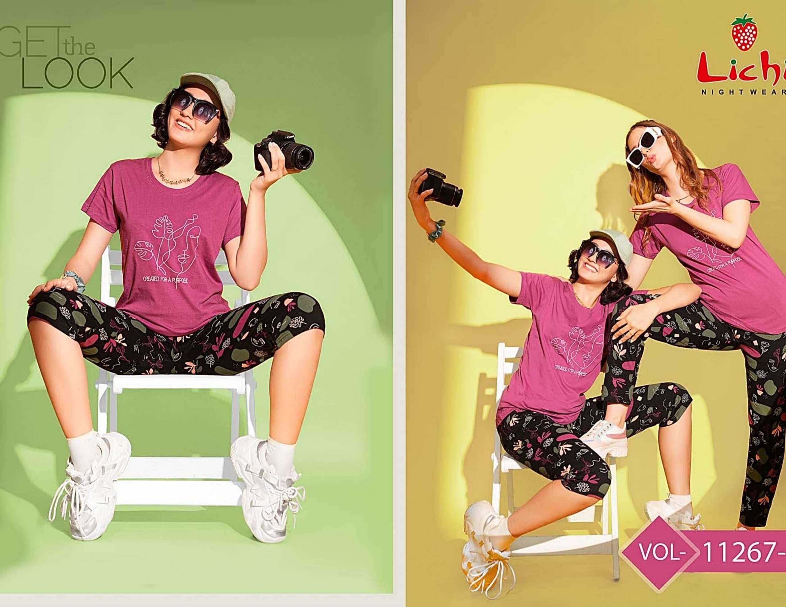 KAIRA CHARMEE 11272 BY LICHI IN IMPORTED FABRIC CHARMEE NIGHT CO-ORD SET 