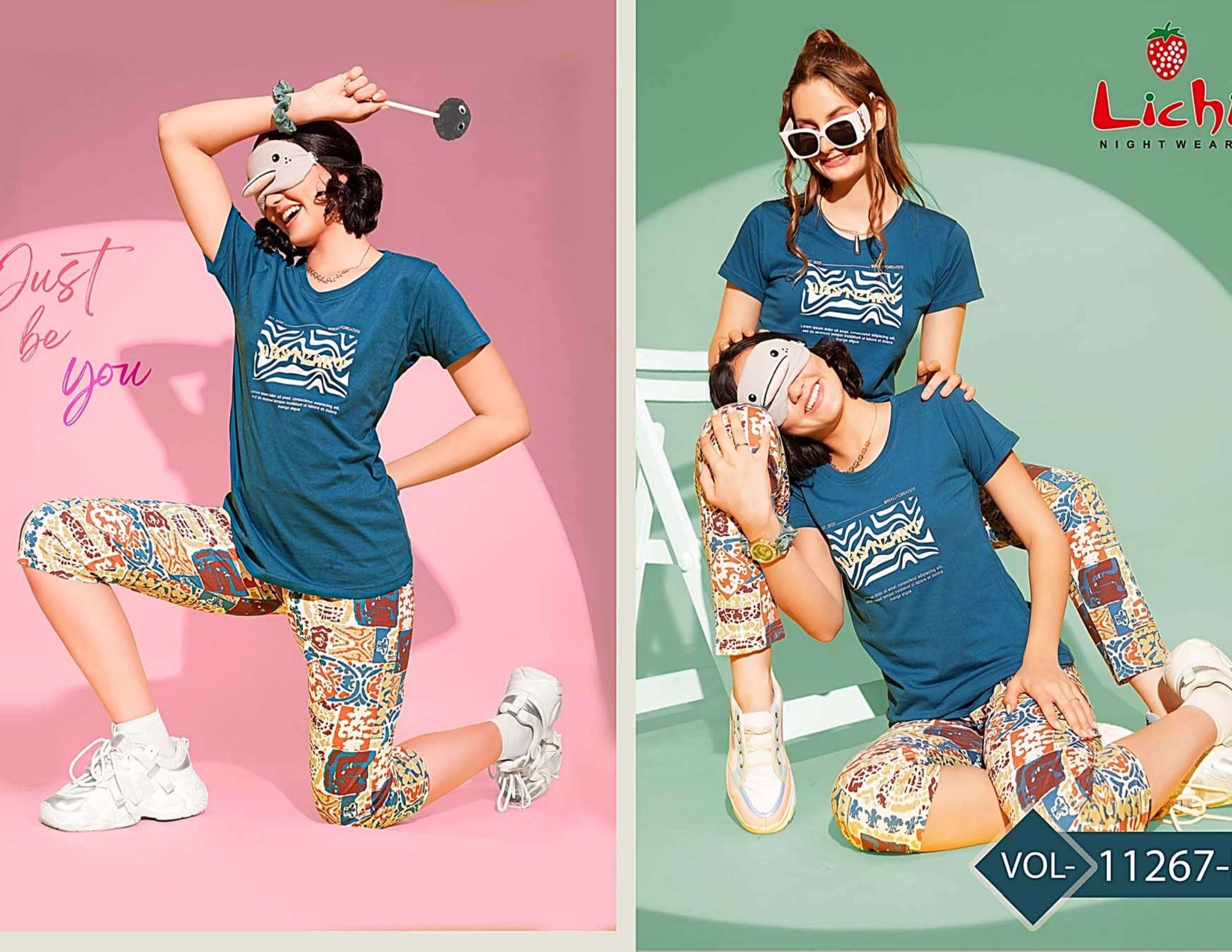 KAIRA CHARMEE 11272 BY LICHI IN IMPORTED FABRIC CHARMEE NIGHT CO-ORD SET 