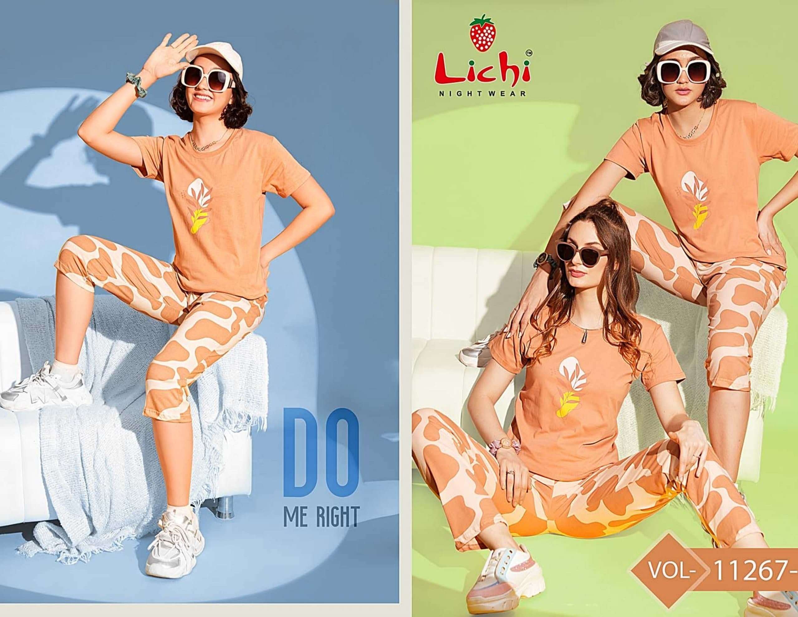 KAIRA CHARMEE 11272 BY LICHI IN IMPORTED FABRIC CHARMEE NIGHT CO-ORD SET 