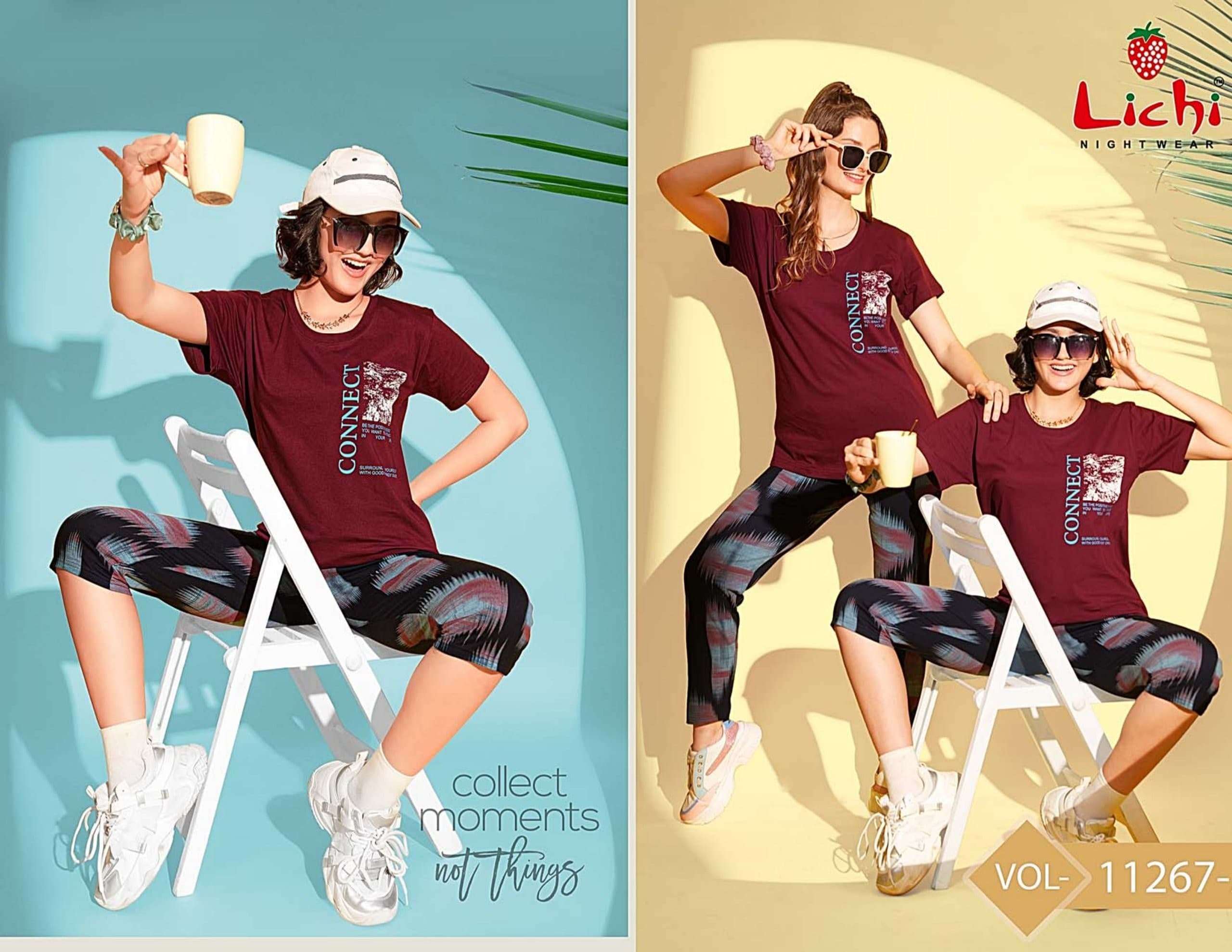 KAIRA CHARMEE 11272 BY LICHI IN IMPORTED FABRIC CHARMEE NIGHT CO-ORD SET 