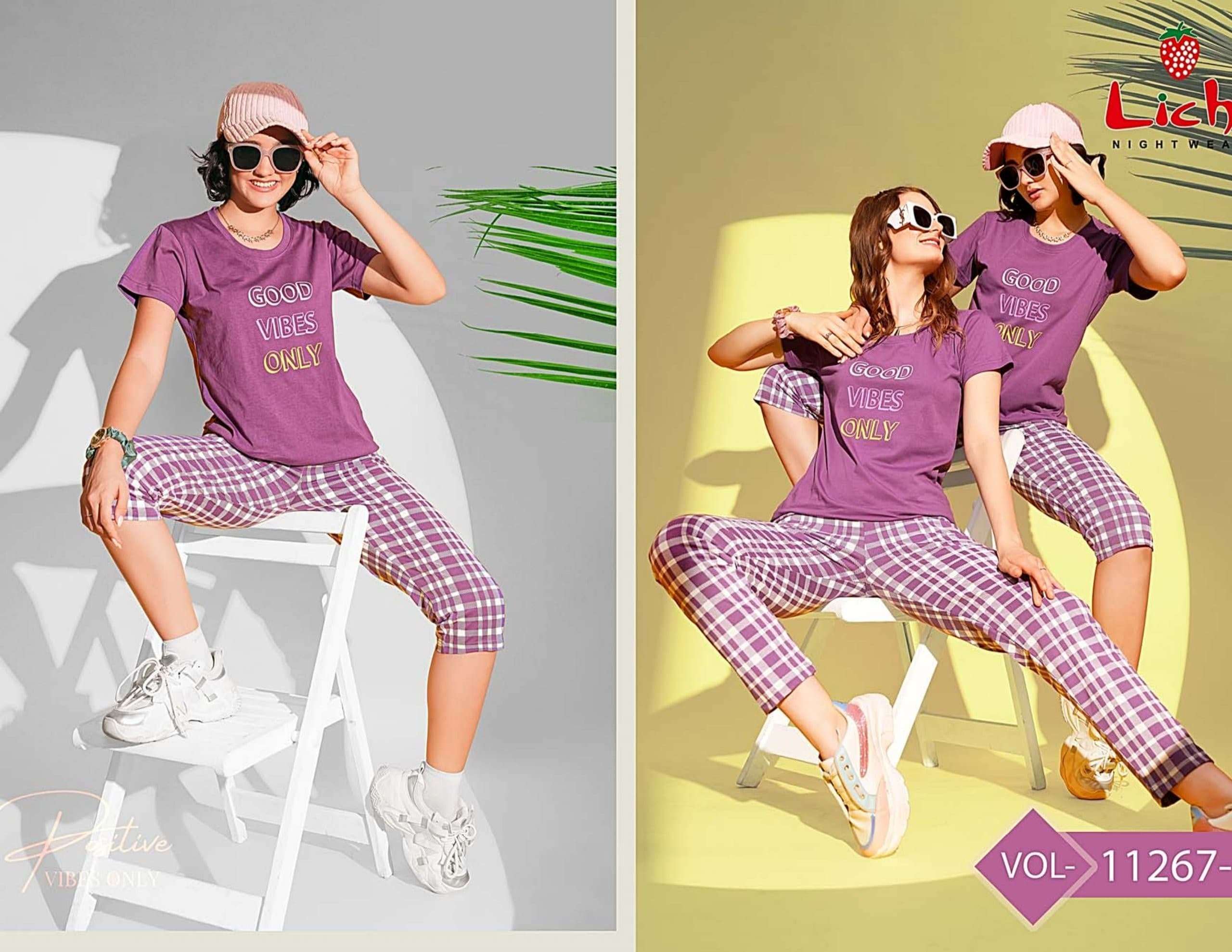 KAIRA CHARMEE 11272 BY LICHI IN IMPORTED FABRIC CHARMEE NIGHT CO-ORD SET 