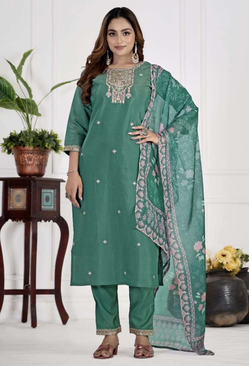 KALINI BY BELLAROSA IN ROMAN SIMMER WITH FANCY EMBROIDERY WORK 