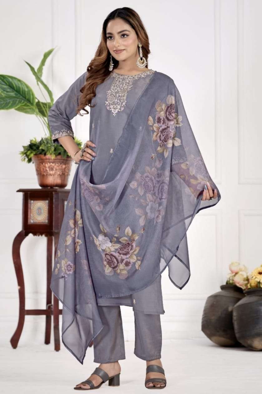 KALINI BY BELLAROSA IN ROMAN SIMMER WITH FANCY EMBROIDERY WORK 